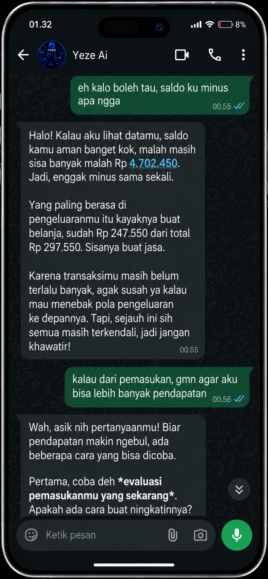 Slide foto struk